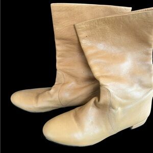 Prada camel lambskin Boots